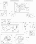 Crankcase CoverSump Crankshaft Cylinder PistonRings Connecting Rod Diagram and Parts List for 28S707-1149-E1  Briggs and Stratton Engine